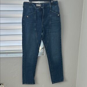 We The Free High Rise Dark Blue Jeans